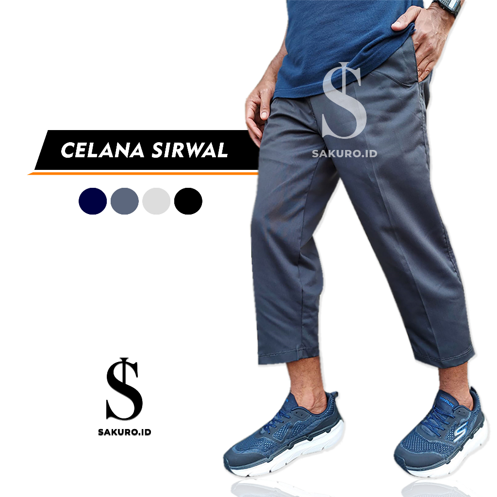 Celana Sirwal Basic Casual / Celana Sirwal Kantor Semi Formal / Celana Sirwal Bahan Drill Premium