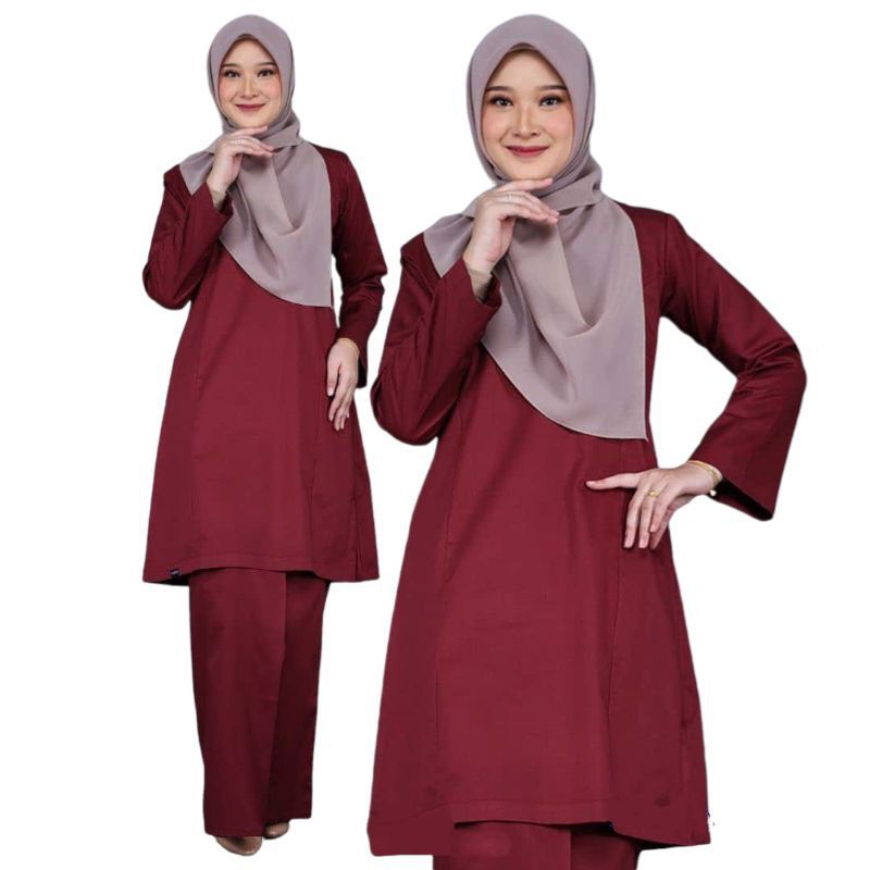 BAJU KURUNG MELAYU POLOS / STELAN BAJU WANITA TERLARIS