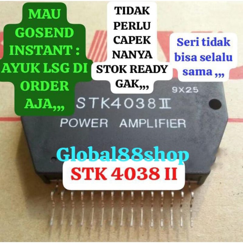 IC STK4038 II STK 4038 POWER AMPLIFIER ORIGINAL ASLI