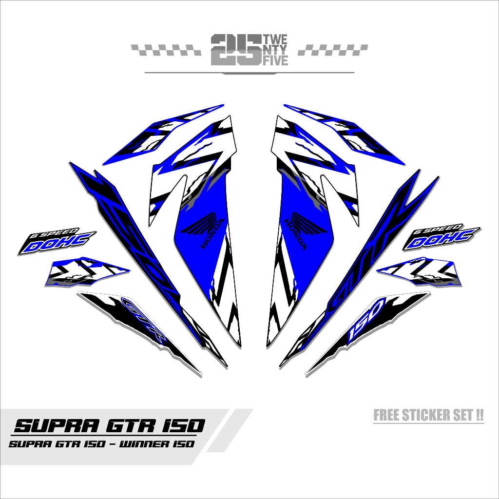 STRIPING SUPRA GTR 150/VARIASI 1/2017/STIKER SUPRA GTR/STICKER SUPRA GTR 150/WINNER 150/RS 150/STICK