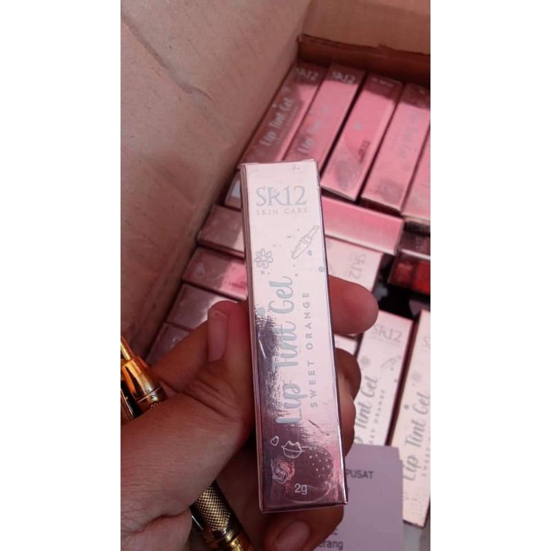 LIP TINT GEL SR12, LIPSTIK VIRAL, LIPSTIK ALA UNI KOREA