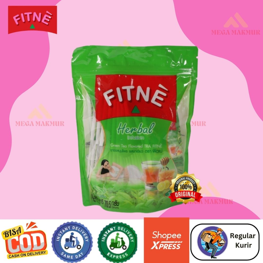 

TMM COD ASLI dr THAILAND , FITNE Herbal Tea rasa Greentea isi 30 sachet