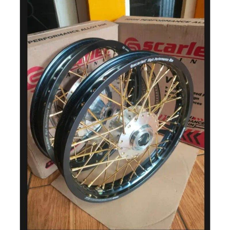 SCARLET VELG JARI MOTOR MIO SPORTY - FINO - XEON - SOUL GT - MIO J - MIO M3 - TROMOL SET JARI VELG R
