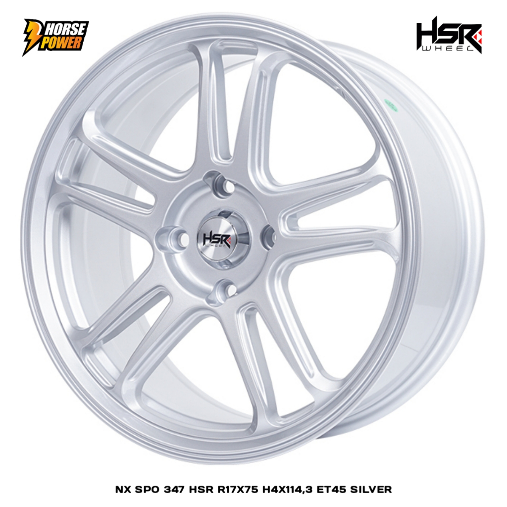 Velg Mobil R17 • Hsr Wheel Nx Spo • Untuk Mobil 4 Baut Roda • Ring17 Single Pcd 4x114.3