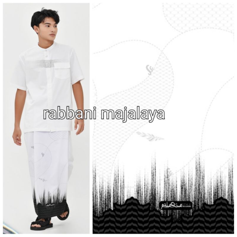 RABBANI - TERMURAH SARUNG RABBANI PALESTIN ASLI - sarung Jericho rabbani - sarung putih dewasa - sar