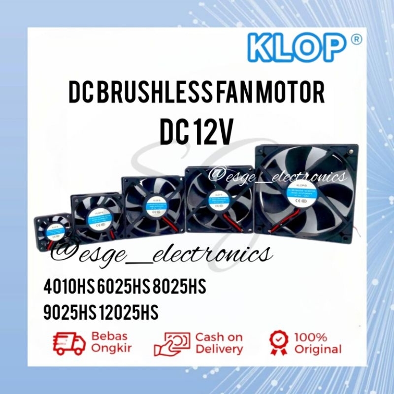 ORIGINAL KIPAS ANGIN DC 8x8X2.5 CM KLOP KIPAS ANGIN DC SOCKET 4x4 DC BRUSHLESS FAN MOTOR ADA+ SOCKET