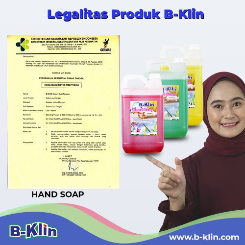 Sabun Cuci Tangan 5 Liter Handsoap Bklin Lemon