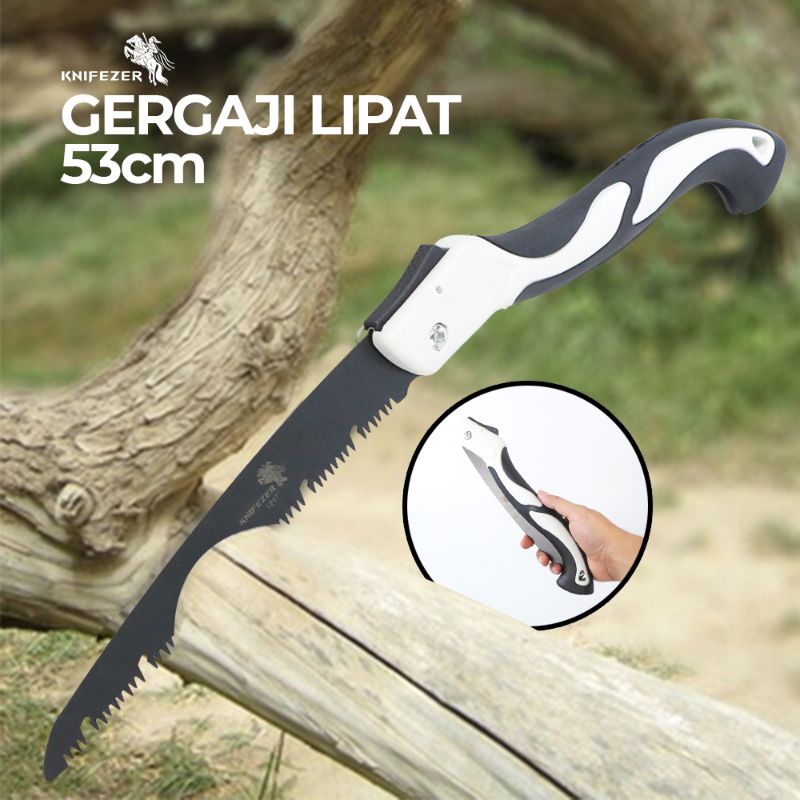 gergaji potong kayu bisa di lipat ukuran panjang 53cm