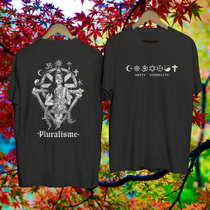 BAJU PLURALISME A2 KAOS PLURALISME AGAMA ISLAM, KRISTEN, PROTESTAN, HINDU, KONGHUCU,DLL KAOS PRIA TO