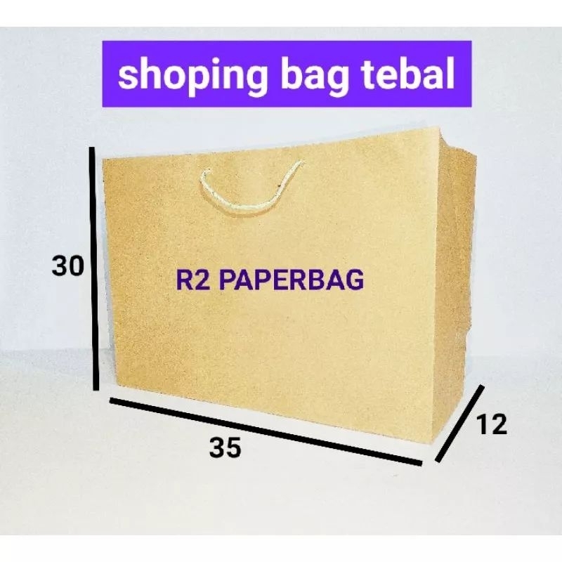 

PAPERBAG LANDSCAPE COKELAT POLOS 35x12x30