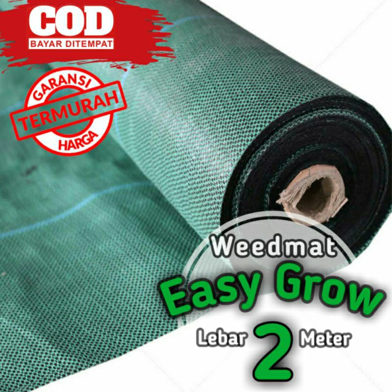 Weedmat lebar 2 meter ecer / weedmat control mulsa green house / terpal mulsa green house