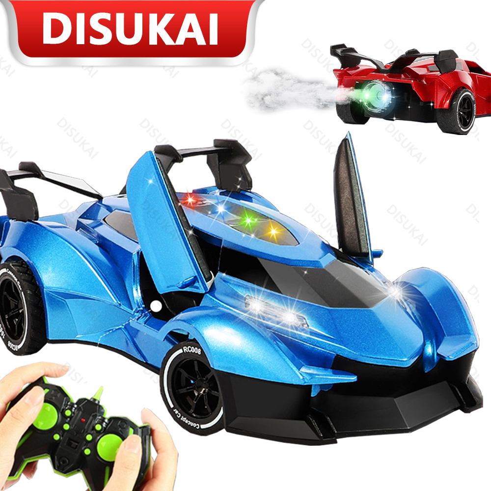 【Stok Baru】Mainan Mobil RC gaya mobil sport pintu otomatis lampu warna warni suara mesin