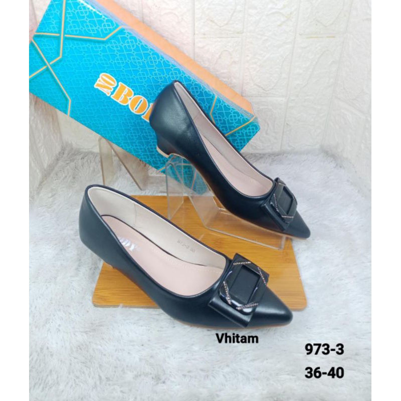 sepatu heels 3cm wanina nobody 973-3