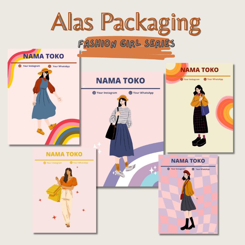 

Alas Packaging Fashion Girl series/ Alas Produk Aksesoris