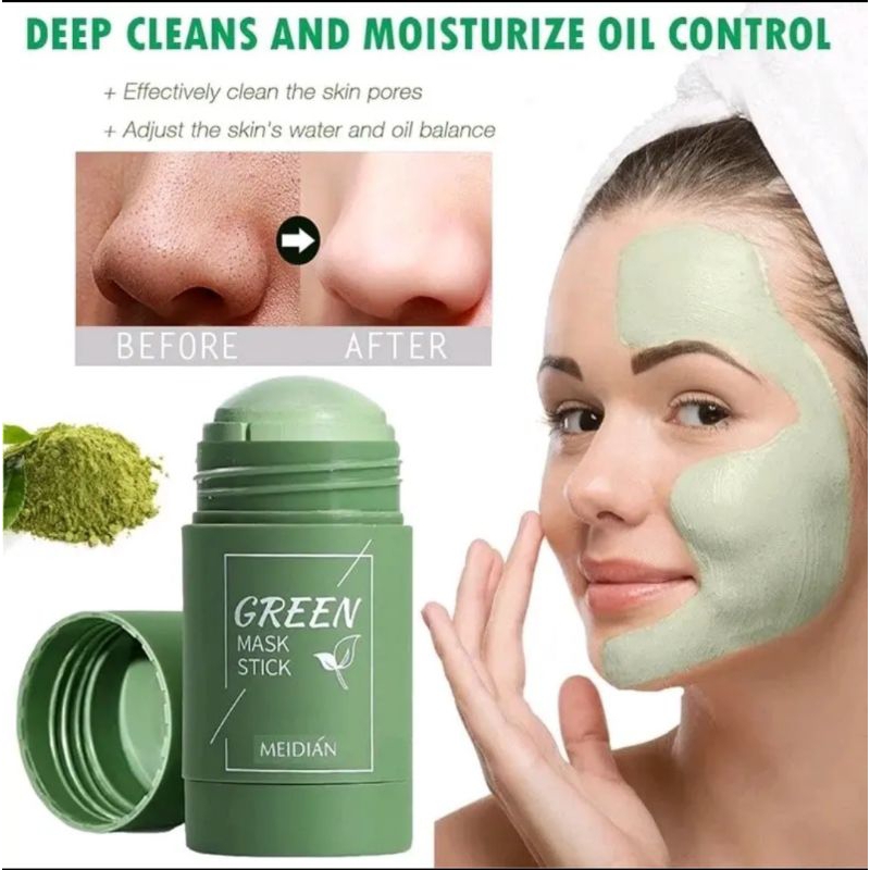 MASKER WAJAH GREEN MASK STICK MEDIAN /MASKER STICK