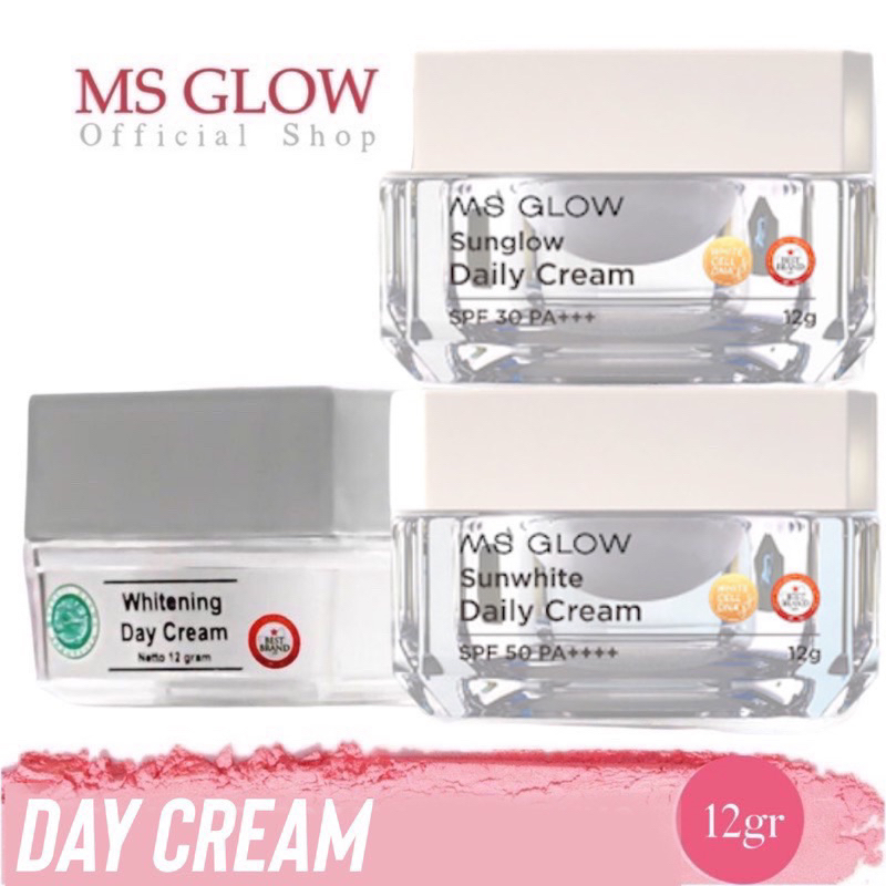 SUN WHITE / SUN GLOW / DAY CREAM MS GLOW CREAM PAGI MS GLOW ORIGINAL