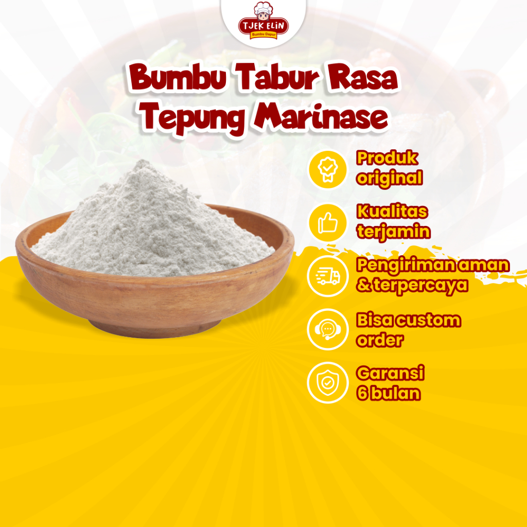 

Tepung Marinase Crispy Bubuk Seasoning Powder Aneka Rasa Serbaguna Murah Halal