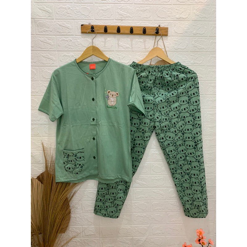 Babydoll Amro Lengan Pendek Celana Panjang