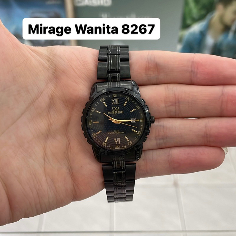 Jam Tangan Mirage 8267 Wanita Hitam
