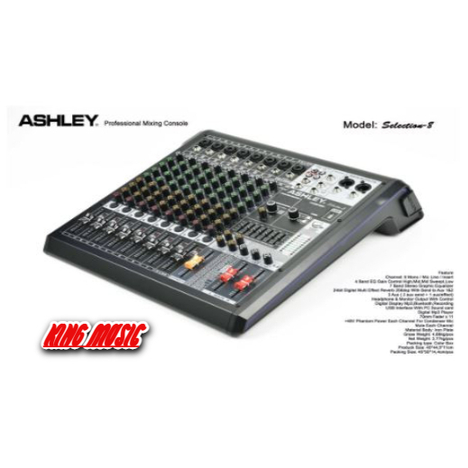Mixer Ashley Selection 8 Original 8 Channel Bluetooth - USB