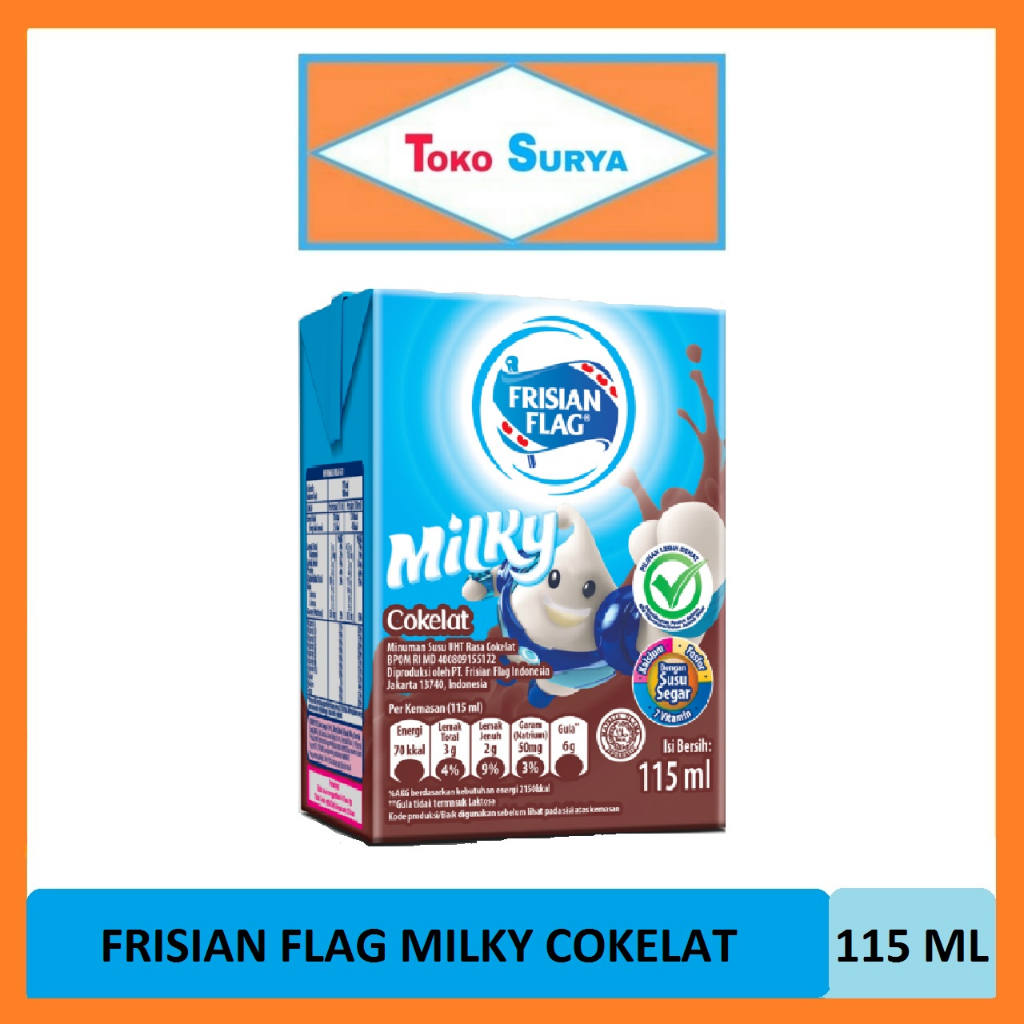 

Frisian Flag Milky Cokelat Minuman Susu UHT Rasa Cokelat 115 Ml