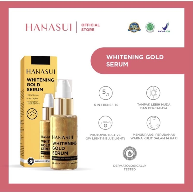 (ANSACEHSTORE) HANASUI SERUM GOLD / SERUM WAJAH / PERAWATAN WAJAH SERUM / HANASUI SERUM VITAMIN /  S