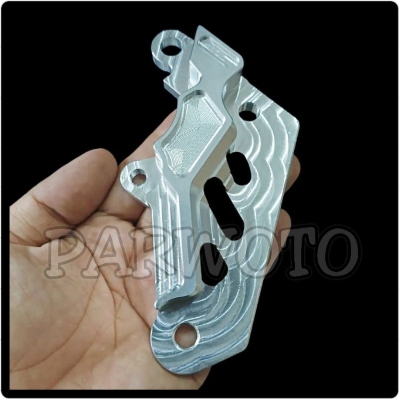 Bracket Breket Pangkon Kaliper Cakram Depan RCB 2P 2 Piston Bottom Shock Jupiter MX Old Z1 Vega R Ne