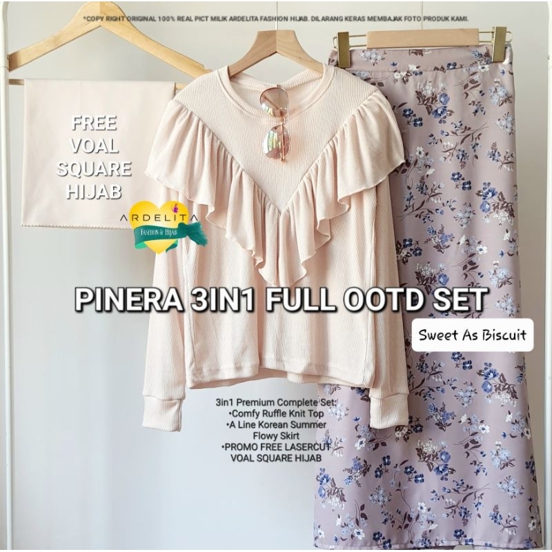 NAGI 3IN1 KOREAN SUMMER OOTD SET HEMAT LENGKAP PREMIUM SETELAN REMAJA WANITA TERBARU KEKINIAN ORIGIN