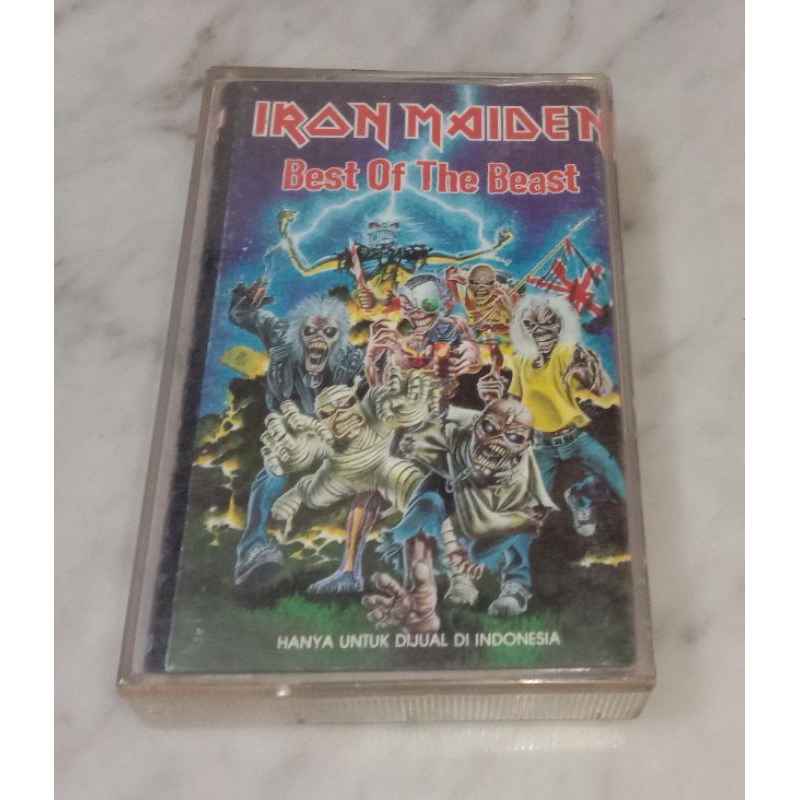 KASET PITA ORIGINAL IRON MAIDEN ALBUM THE BEST OF THE BEAST
