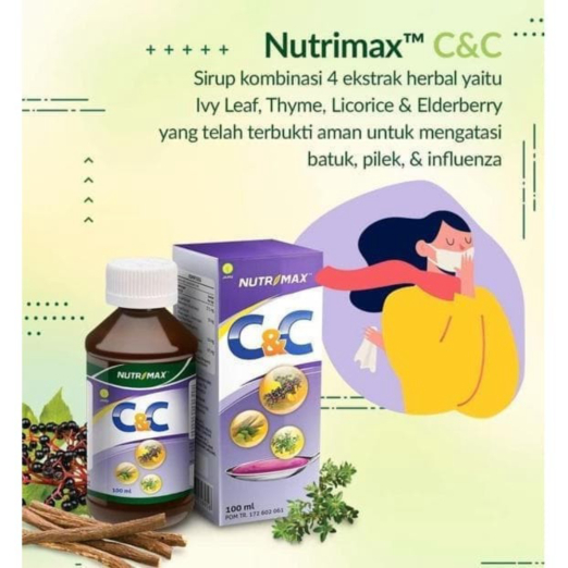 Promo Nutrimax CC Syrup 100ml / BPOM Herbal Vitamin C  C Obat Batuk Pilek Berkualitas