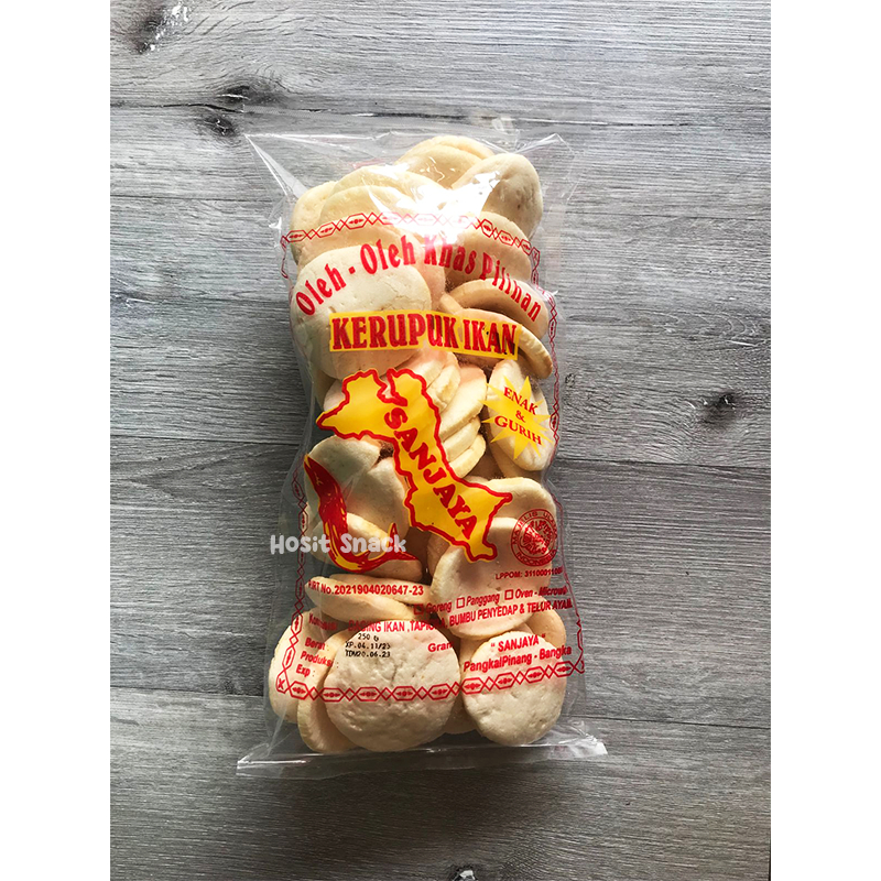 

Kemplang Bangka Goreng Ikan Tenggiri Cap Sanjaya - Kemplang Krupuk Besar Bangka - Kerupuk Kemplang Asli Bangka