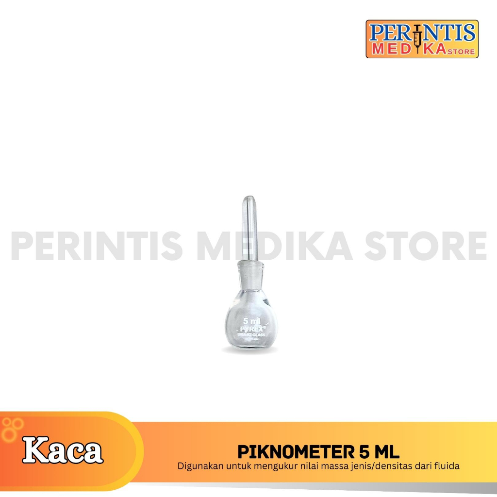 Pyrex Piknometer 5ml l Picnometer 5ml l Pikno Meter 5 ml