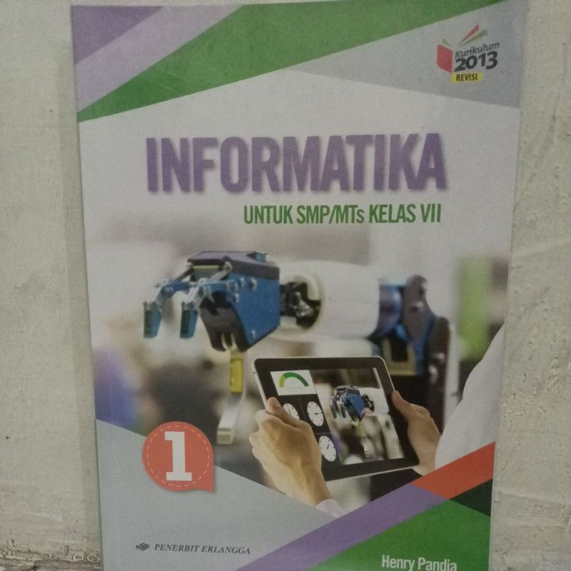 

Buku Informatika kelas 7 second Penerbit Erlangga