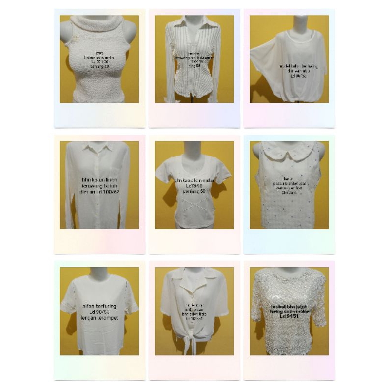 atasan wanita pl warna putih