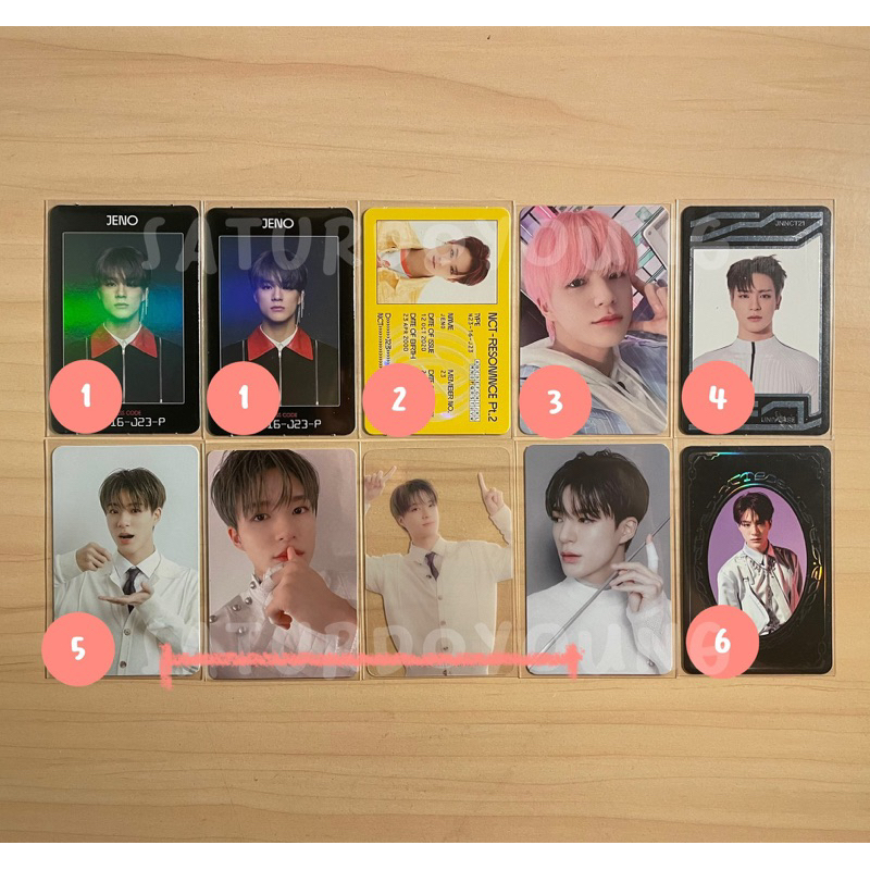pc Jeno ac access card, id card, uc, photocard sg set 23 Jeno [CEK DESKRIPSI]