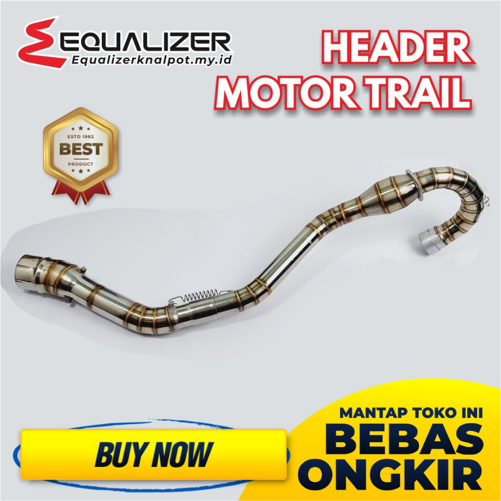 Header Knalpot Motor Trail Off Road Leheran Knalpot KLX CRF WR Cross  Header Knalpot Motor Trail Off