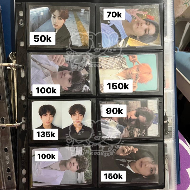 PC Photocard Taehyung Jin D&W JK Butter POB JK LD PS Butter Taehyung answer f Taehyung Tear R Jin LD