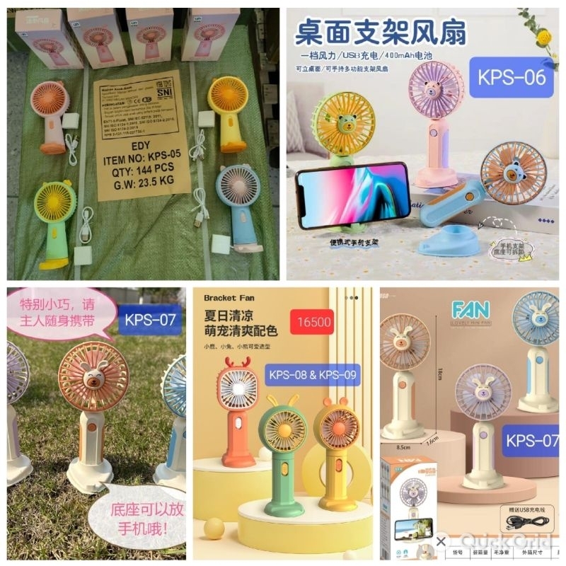 KIPAS ANGIN MINI PORTABLE BERBAGAI BENTUK LUCU &UNIK