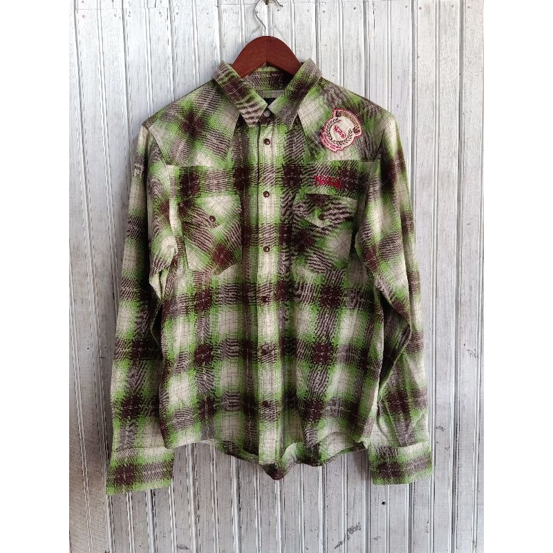 Kemeja Norton Motor Cycles Kancing Batu