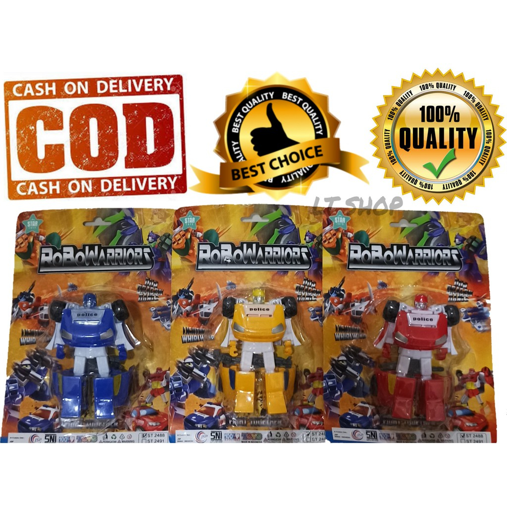 mainan mobil robot transformers/ mainan anak robot robotan mobil transformers