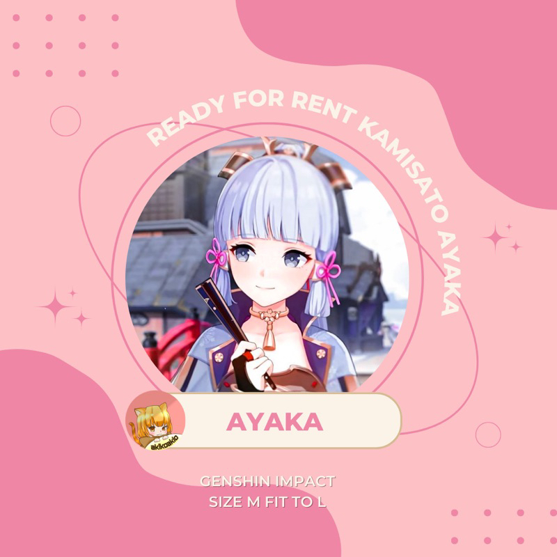 [READY FOR RENT] Ayaka from Genshin Impact Rental Costume Cosplay genshin