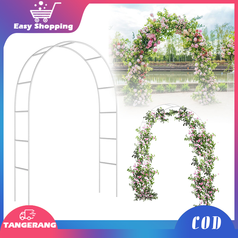 Lingkar Pergola Dekorasi 2,4M X 1,4M Pergola Besi Dekorasi Untuk Dekorasi Wedding