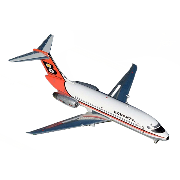 Gemini Jets Bonanza Airlines DC-9-11 N945L 1/200 Scale Diecast Commercial Plane