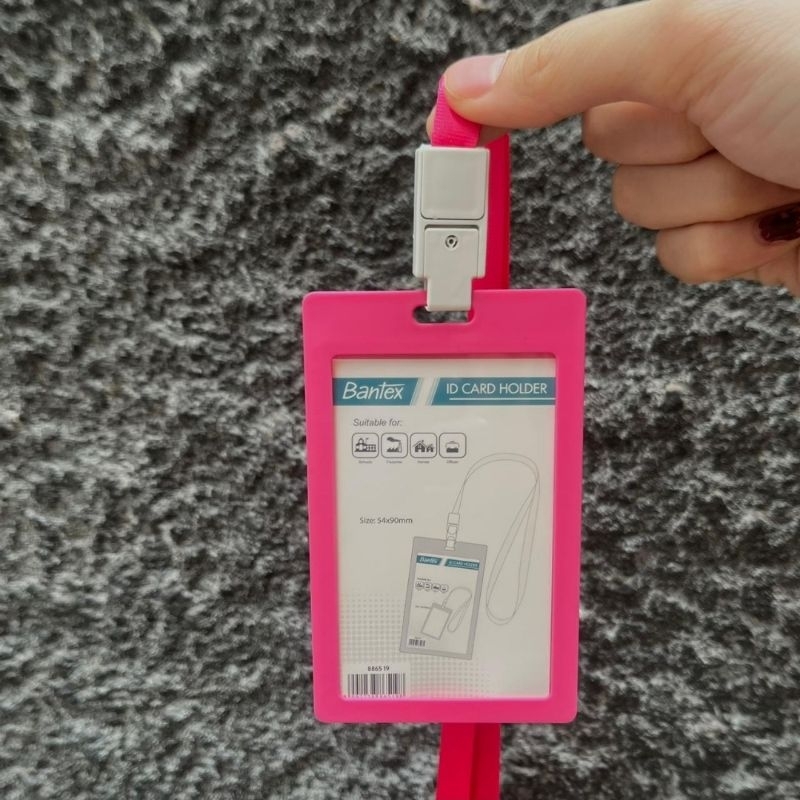 

Id card lanyard potrait BANTEX [PINK]