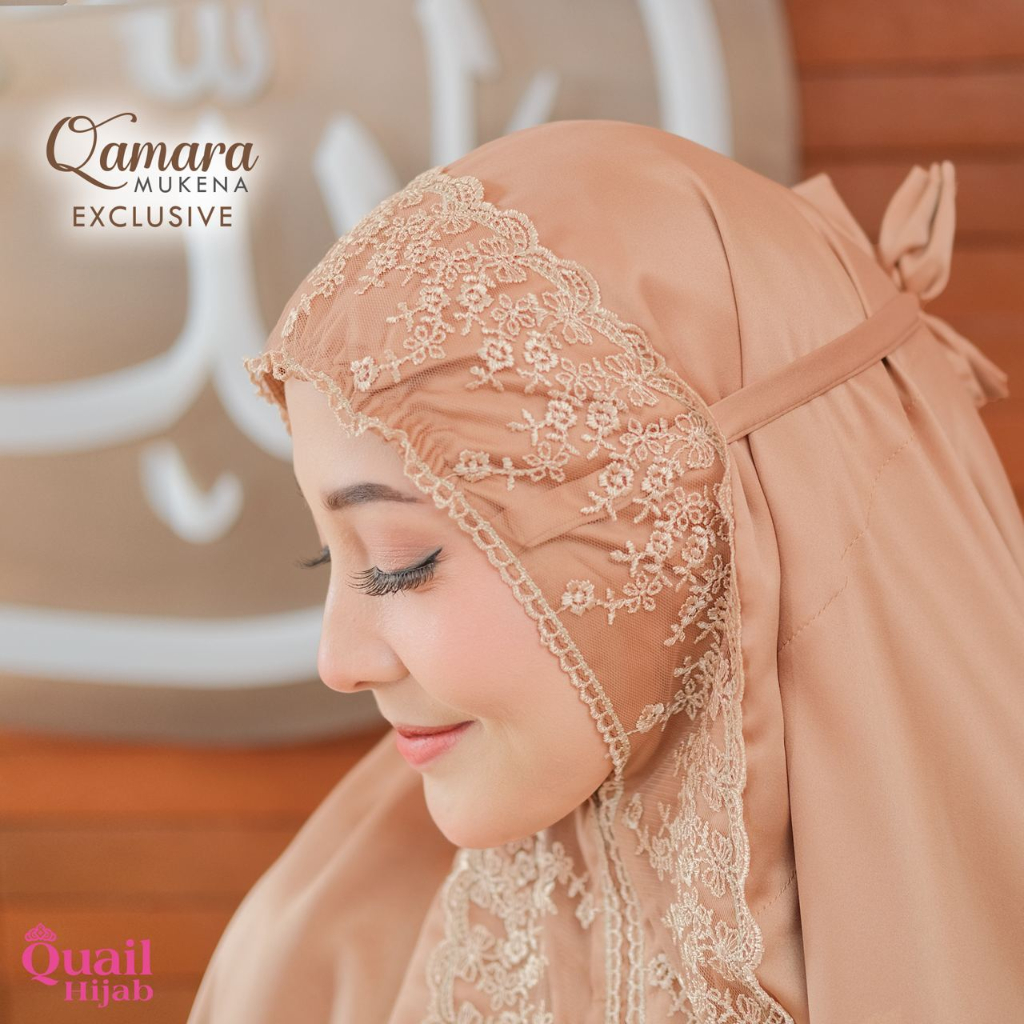 MUKENA Terbaru Quail Original Prada Silk Premium Dewasa QAMARA COD Solo