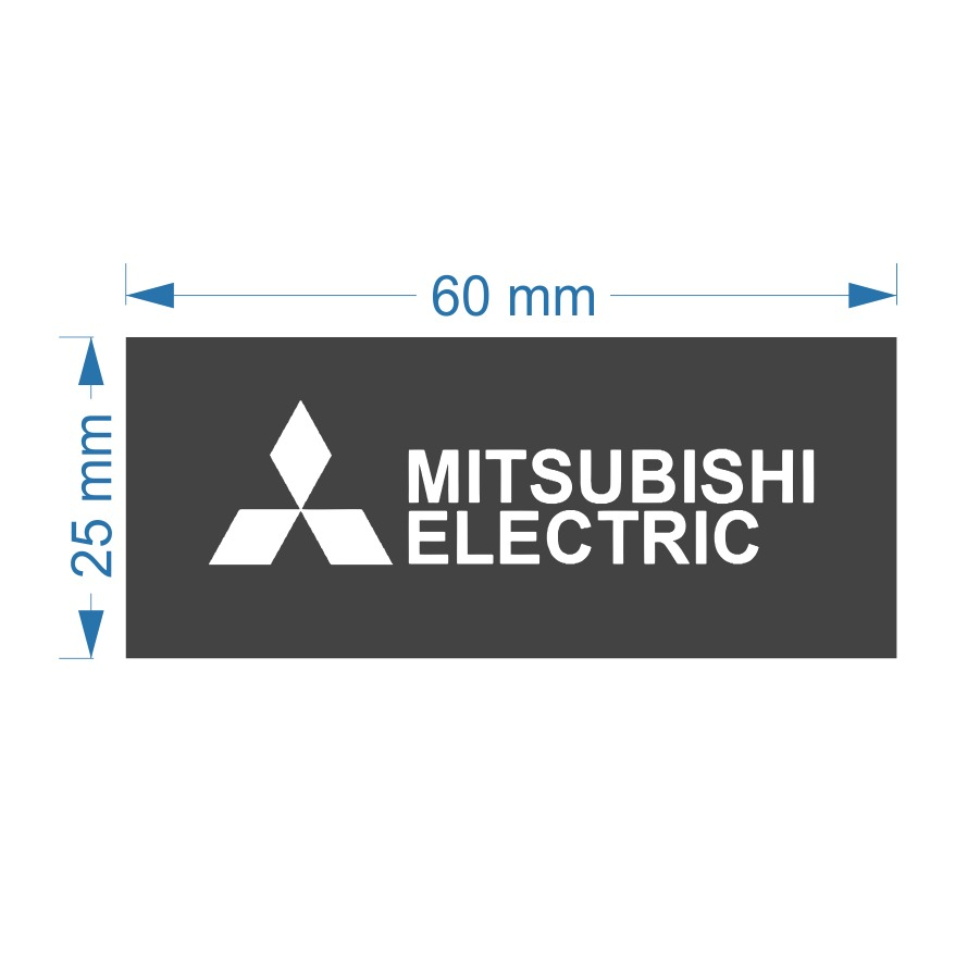 

label woven mitsubishi electric