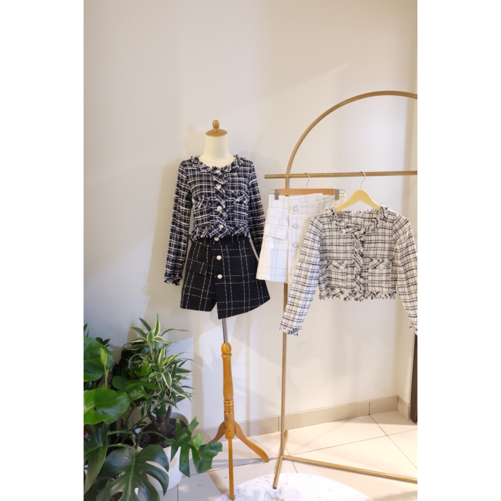 Skirt Tweed Korea