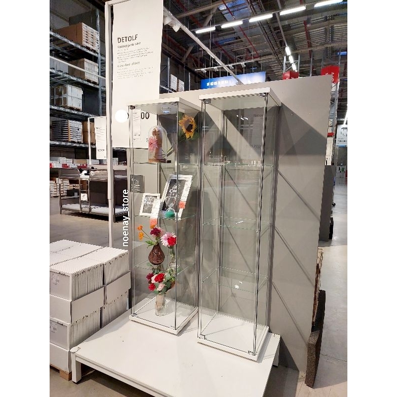 Detolf Ikea Kabinet Pintu Kaca Lemari Pajangan