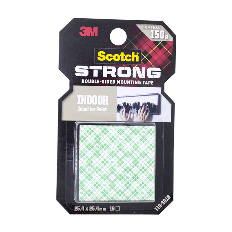 

3M SCOTCH STRONG Perekat Double Indoor Mounting Tape 25.4MM x25.4MM