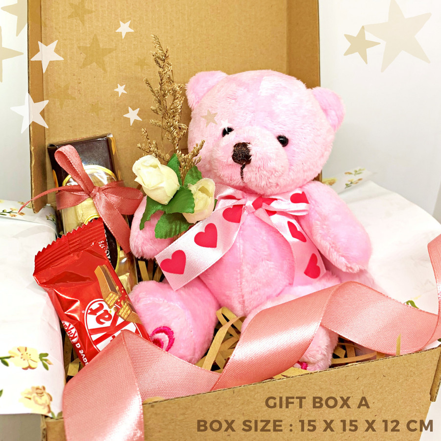 

Gift Box Boneka / Coklat / Snack Box / Hampers / Kado Special, Ultah